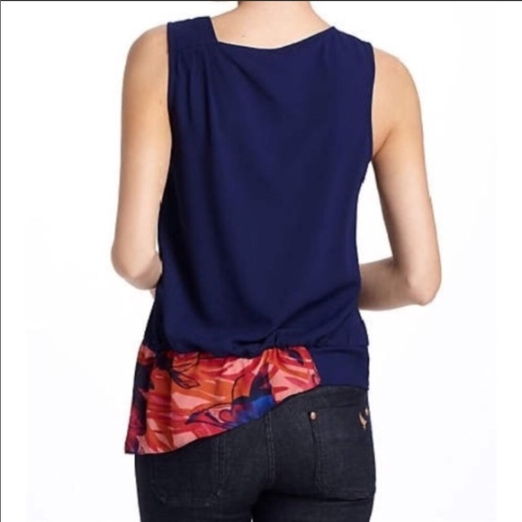 Anthropologie Leifsdottir Malva Floral Silk Tank 0 - Picture 2 of 6
